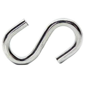 “S” LIGHT HOOK, ZINC PLATED