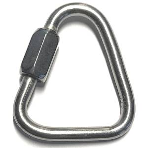 DELTA SHAPED QUICK LINK, ZINC PLATED