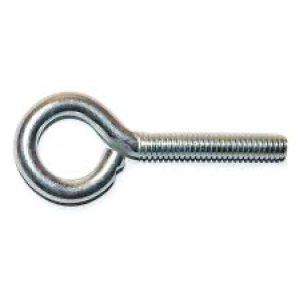 RING BOLT, IRON THREAD, ZINC PLATED